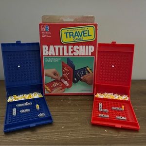 Vintage 1989 Milton Bradley Battleship Travel Games Version 4419 in Box Complete